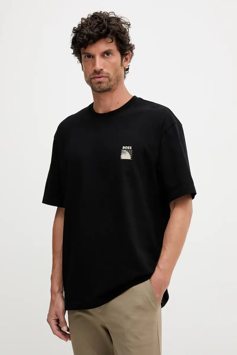 Boss Orange T-shirt Uomo Nero 3645971 miniatura 3