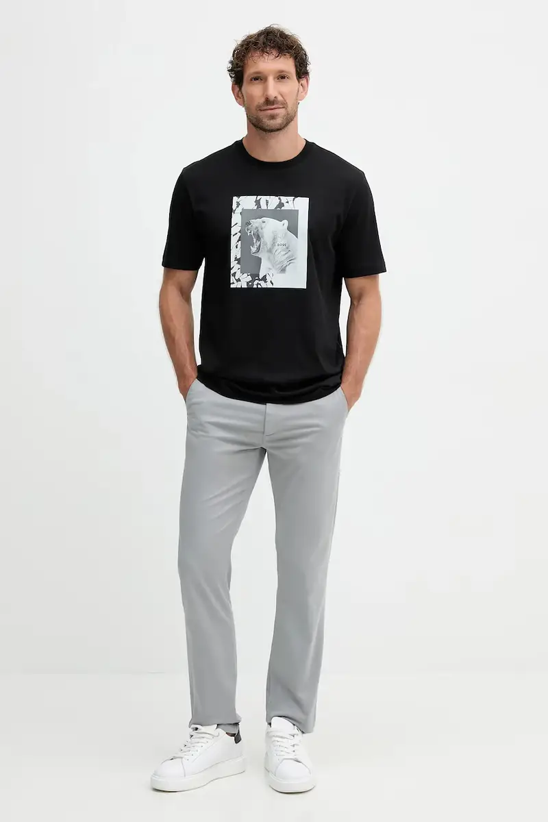 Boss Orange T-shirt Uomo Nero 3645697 miniatura 2