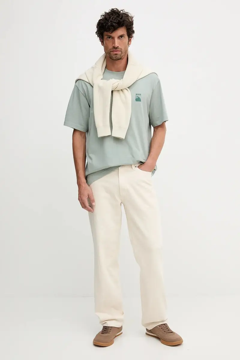 Boss Orange T-shirt Uomo Verde 3669823 miniatura 2