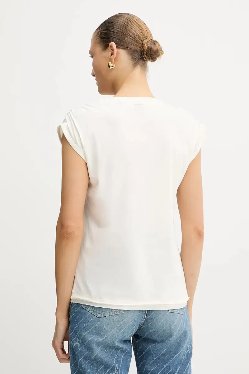 top in cotone colore beige 50545521 miniatura 3