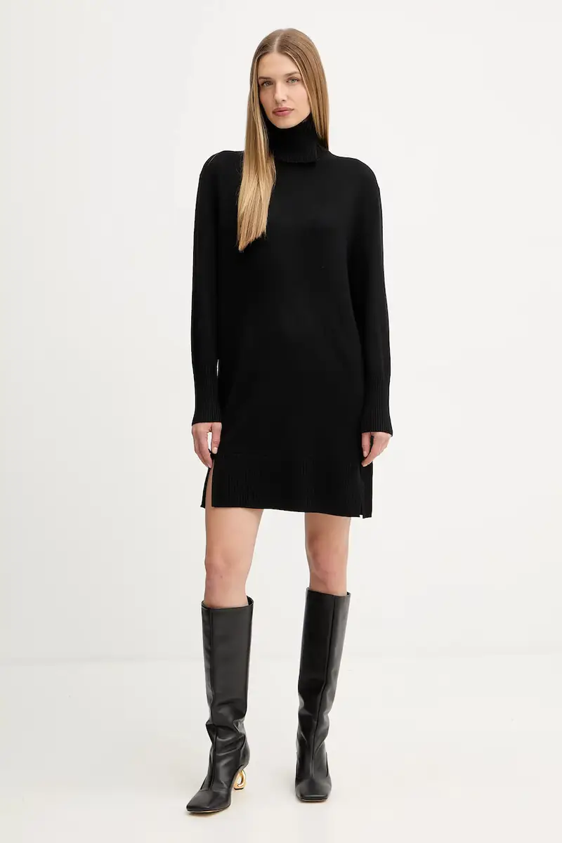 vestito con lana C_Feringatessa Nero miniatura 2