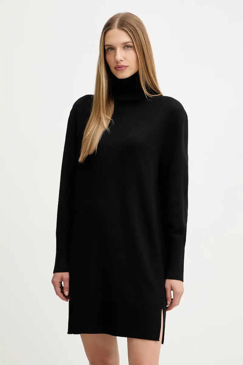 vestito con lana C_Feringatessa Nero