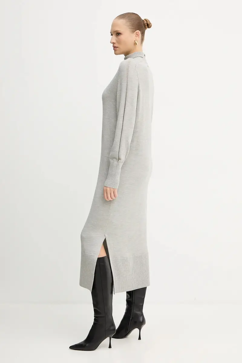 vestito in lana colore grigio 50548961 miniatura 2