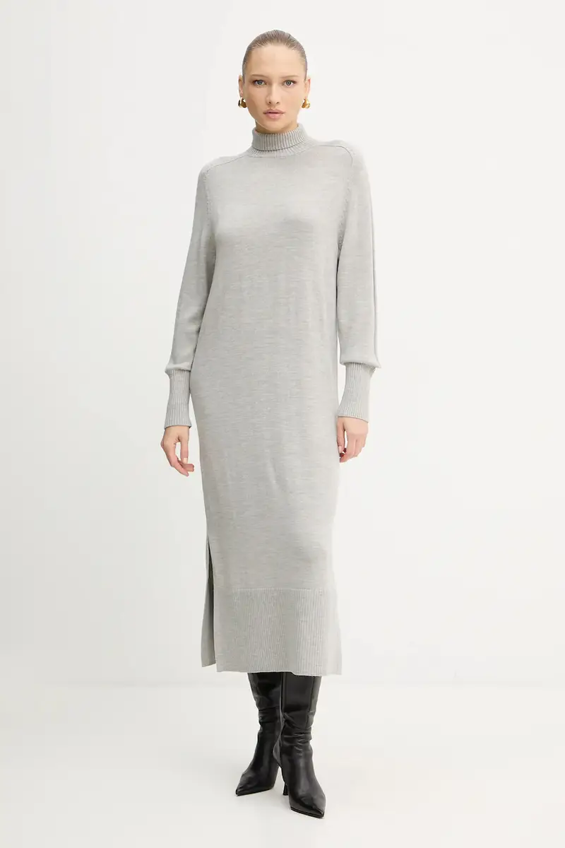 vestito in lana colore grigio 50548961