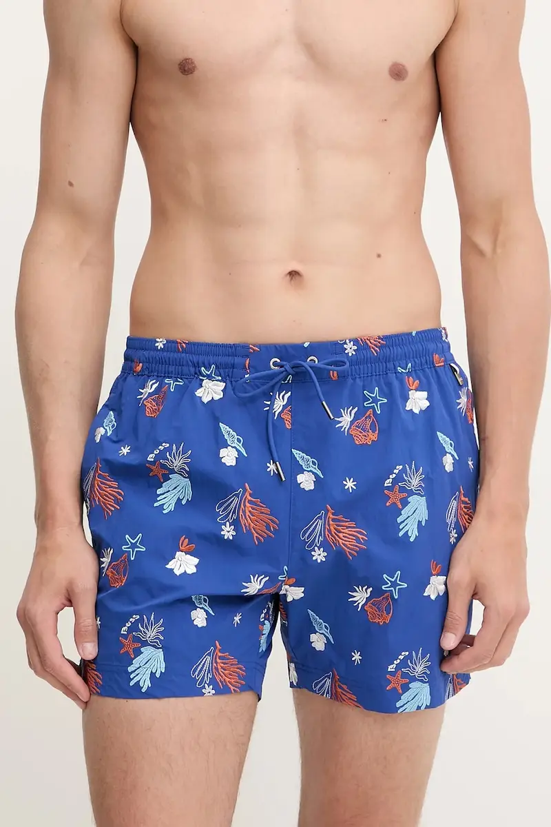 pantaloncini da bagno colore blu 50540176