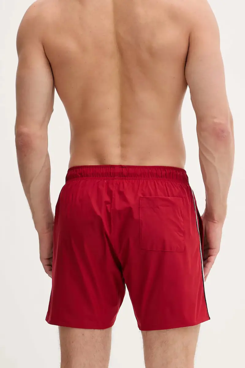 pantaloncini da bagno colore nero 50491594 Rosso miniatura 3