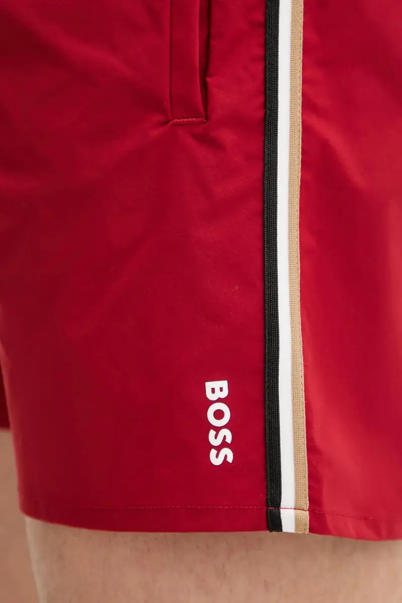 pantaloncini da bagno colore nero 50491594 Rosso miniatura 4