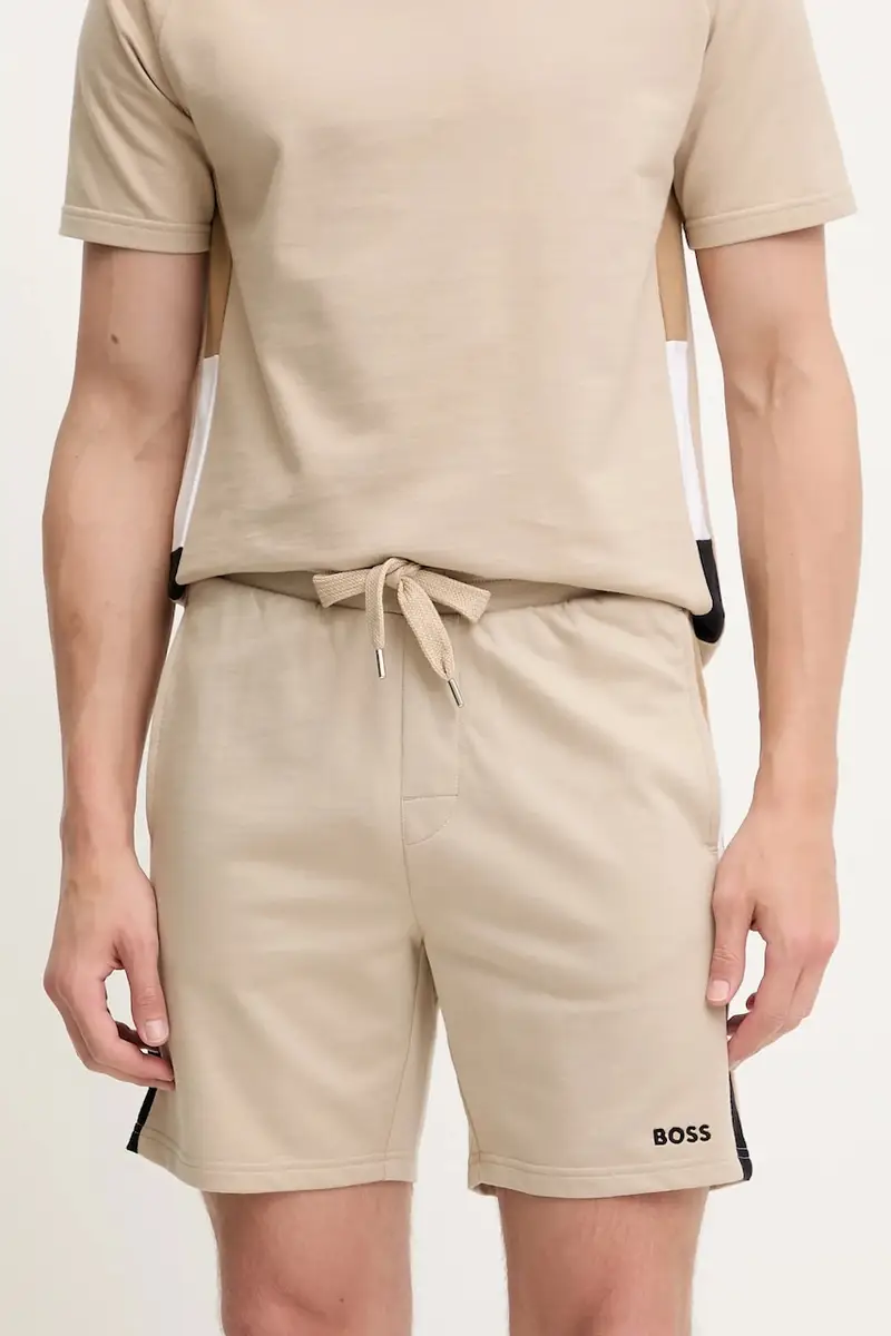 pantaloncini in cotone uomo colore beige 50540730