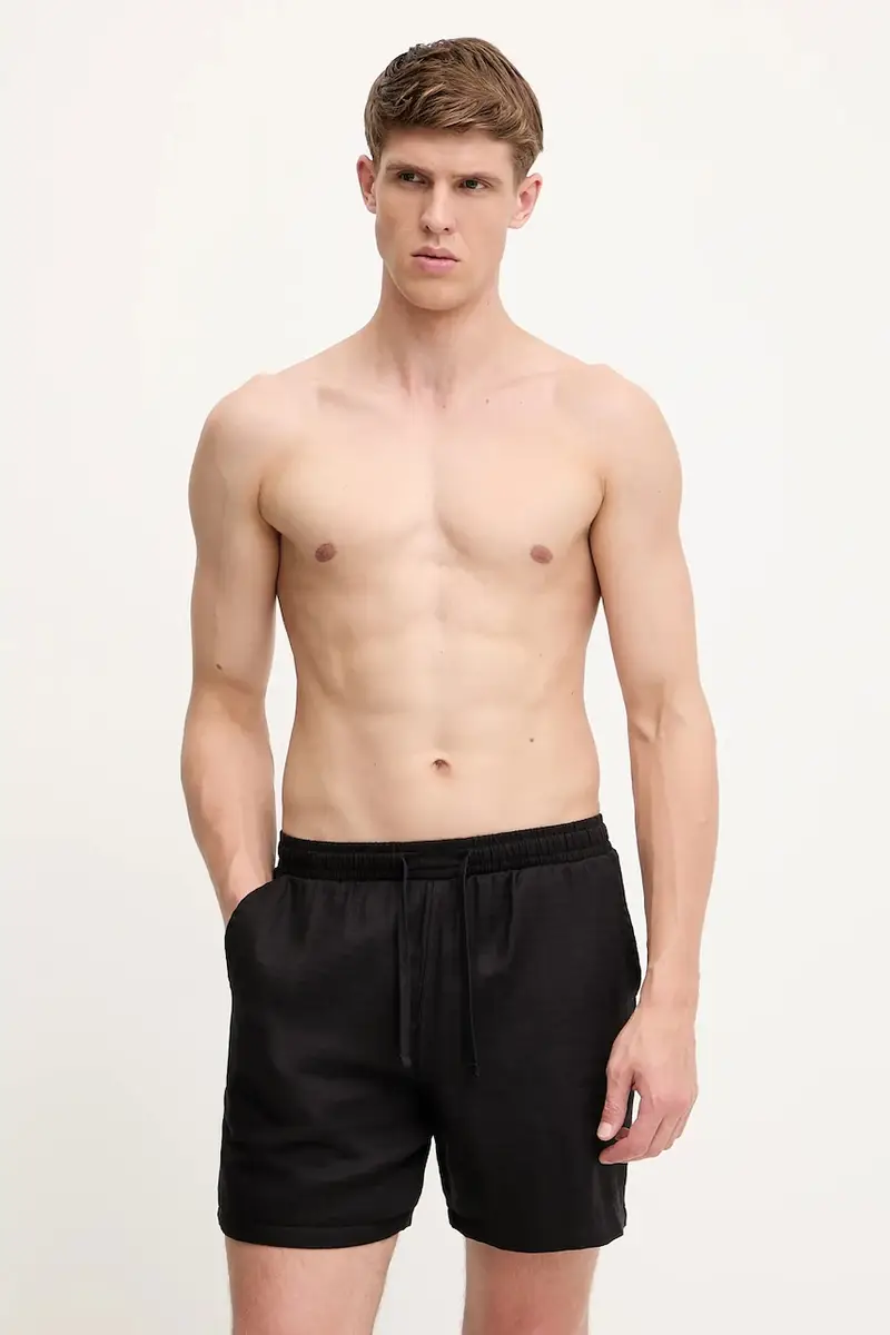 pantaloncini in cotone uomo colore nero 50540134