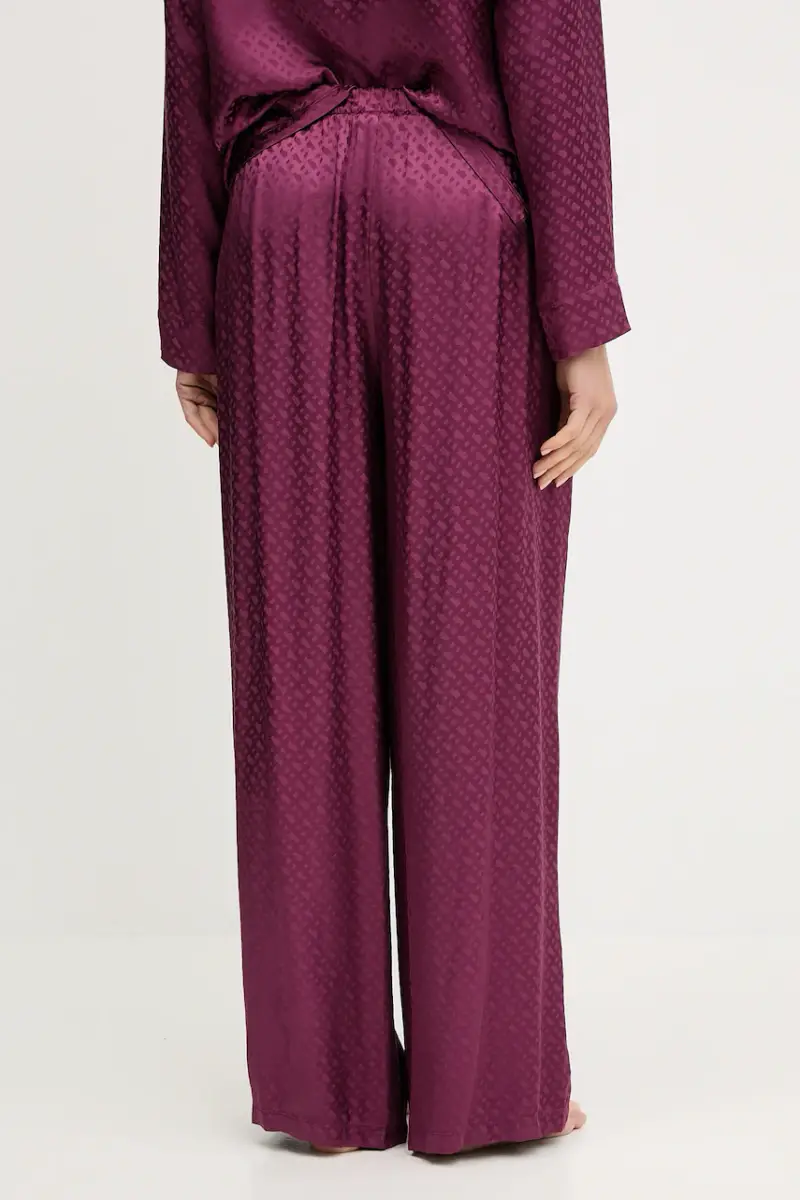 pantaloni da pigiama donna colore nero 50527254 Violetto miniatura 3