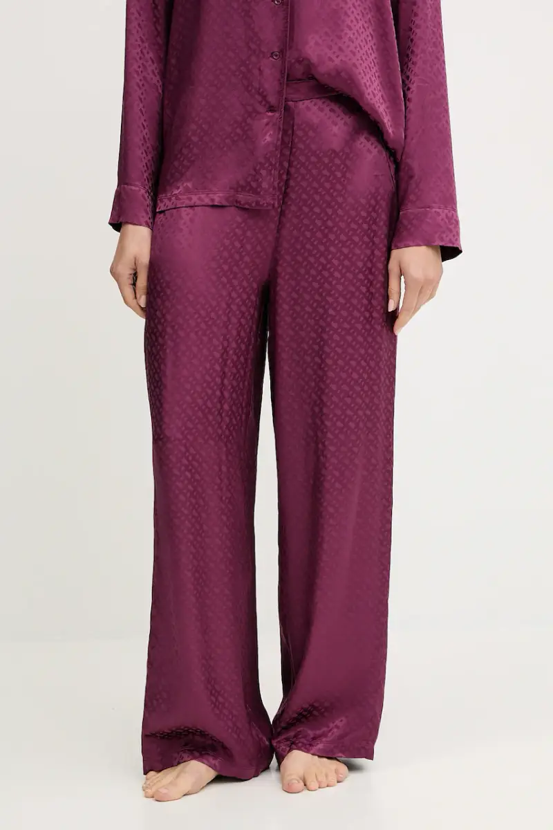 pantaloni da pigiama donna colore nero 50527254 Violetto