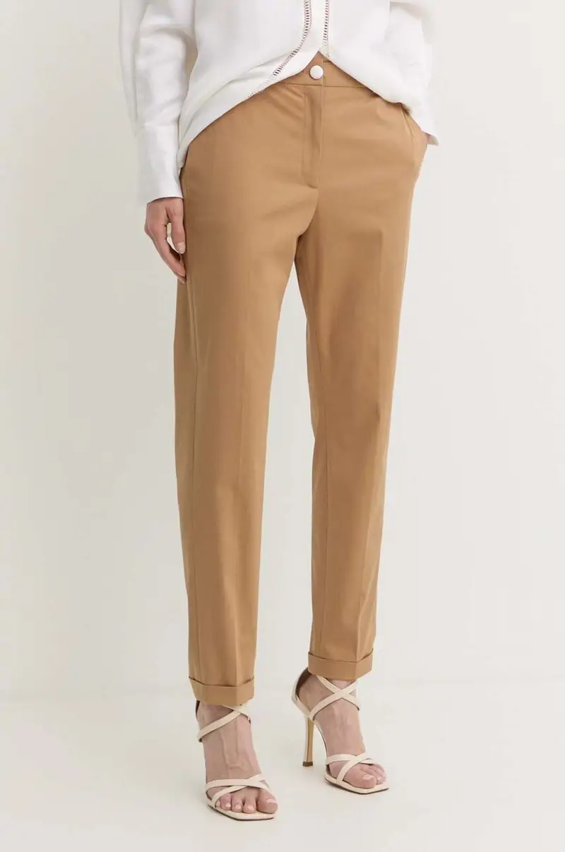 pantaloni donna colore beige