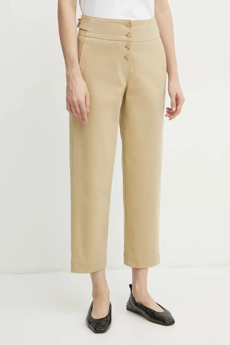 pantaloni donna colore beige 50537557