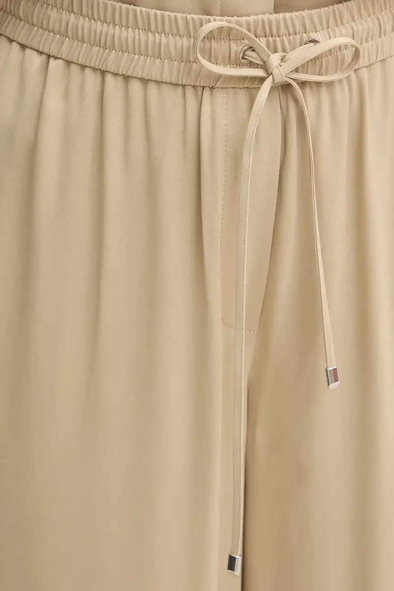 pantaloni donna colore beige 50541835 miniatura 4