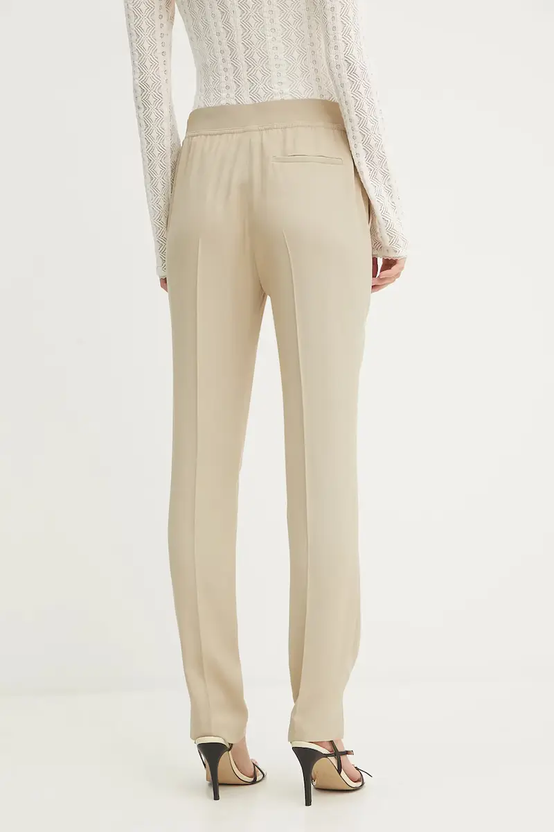 pantaloni donna colore beige 50541990 miniatura 3