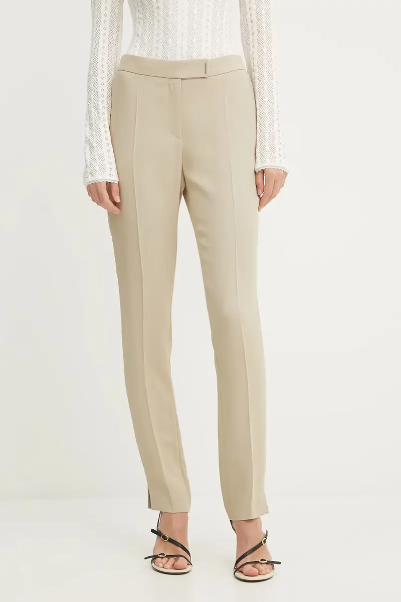 pantaloni donna colore beige 50541990