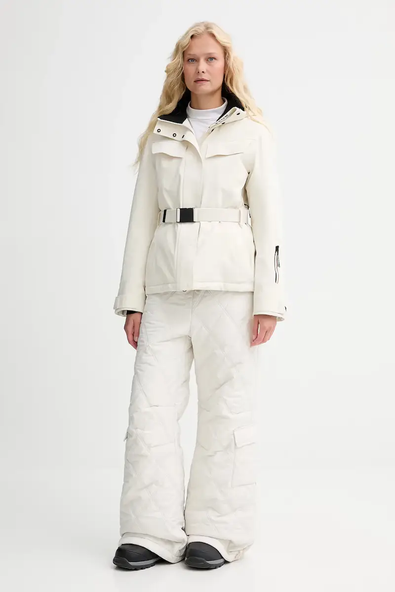 pantaloni donna colore beige 50544382 miniatura 2