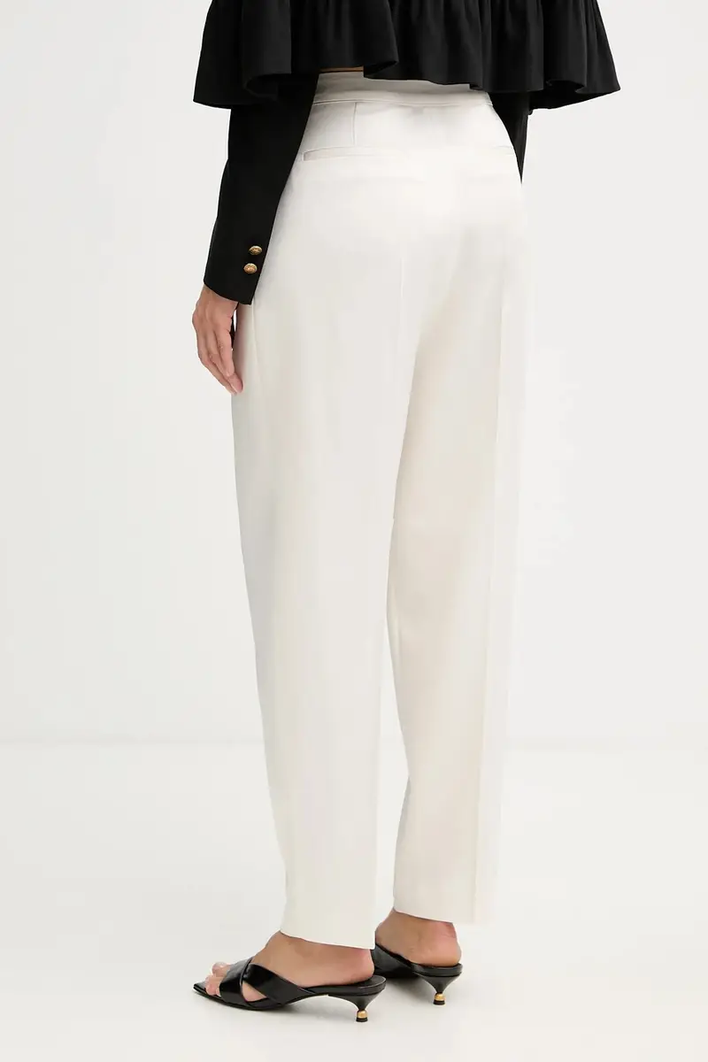 pantaloni donna colore beige 50548218 miniatura 3