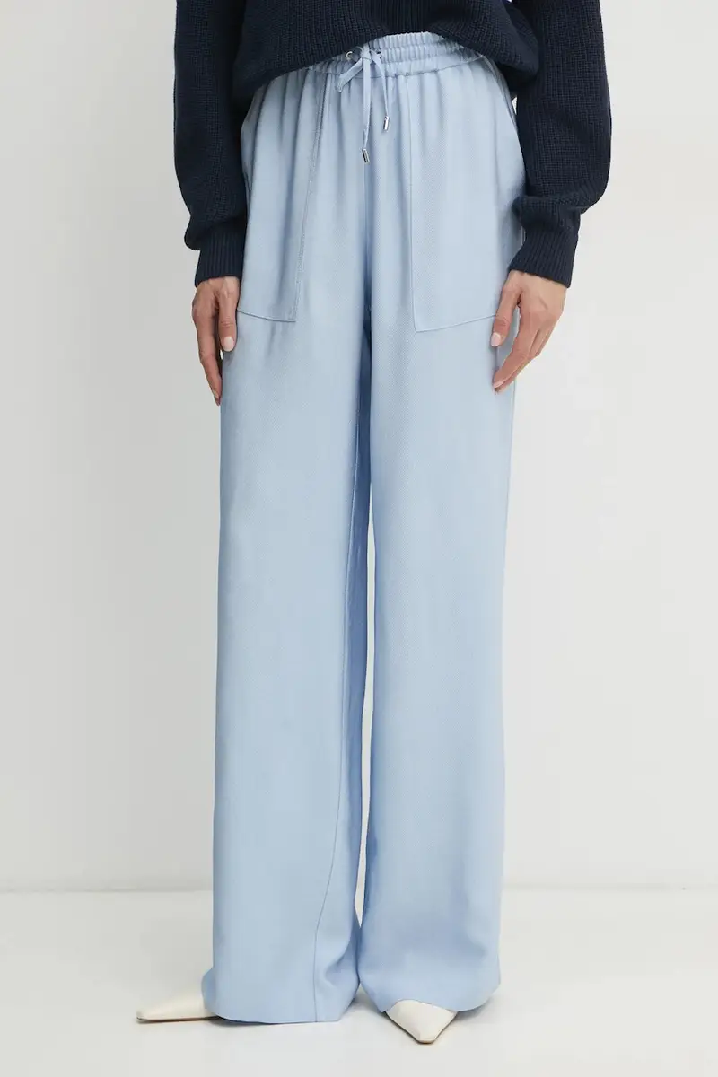 pantaloni donna colore blu 50530552