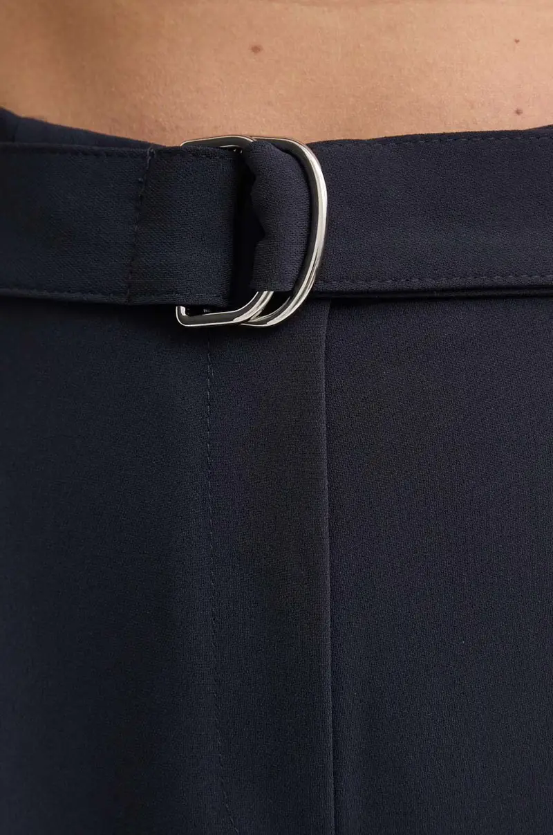 pantaloni donna colore blu navy miniatura 4