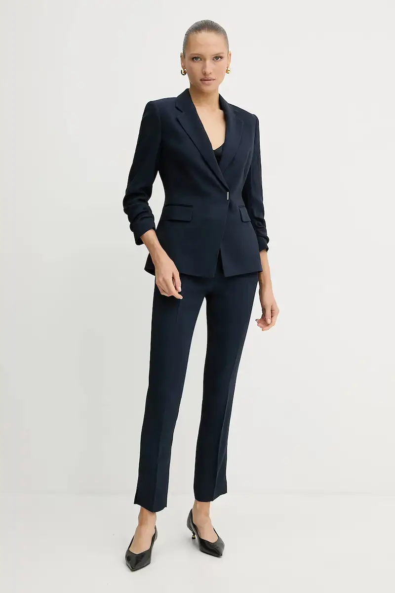 pantaloni donna colore blu navy 50541990 miniatura 2