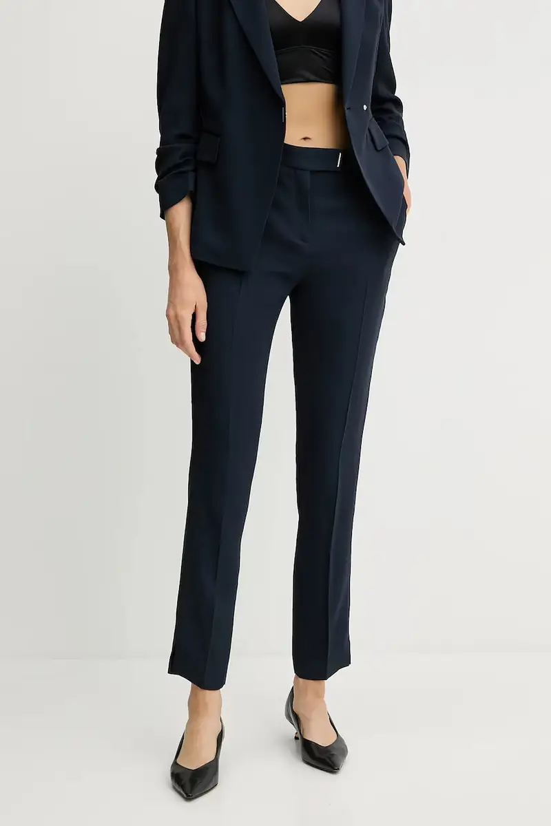 pantaloni donna colore blu navy 50541990