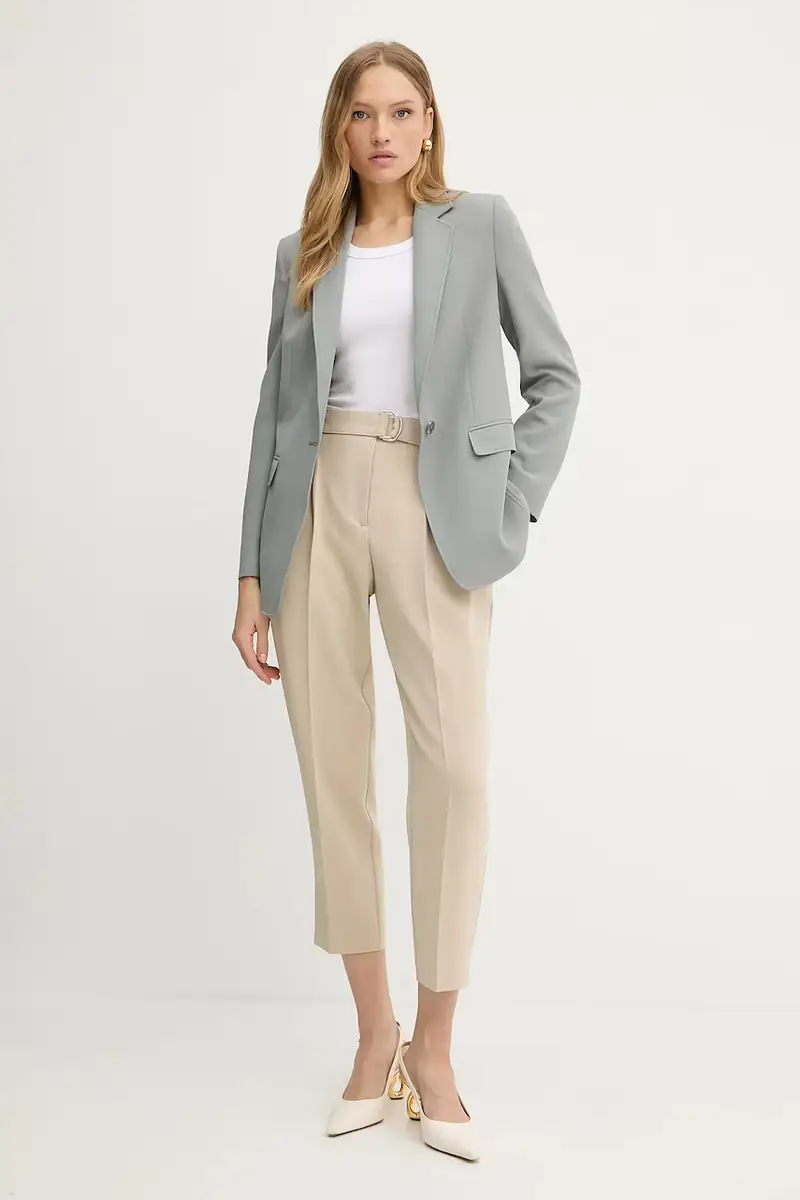 pantaloni donna colore rosa Beige miniatura 2