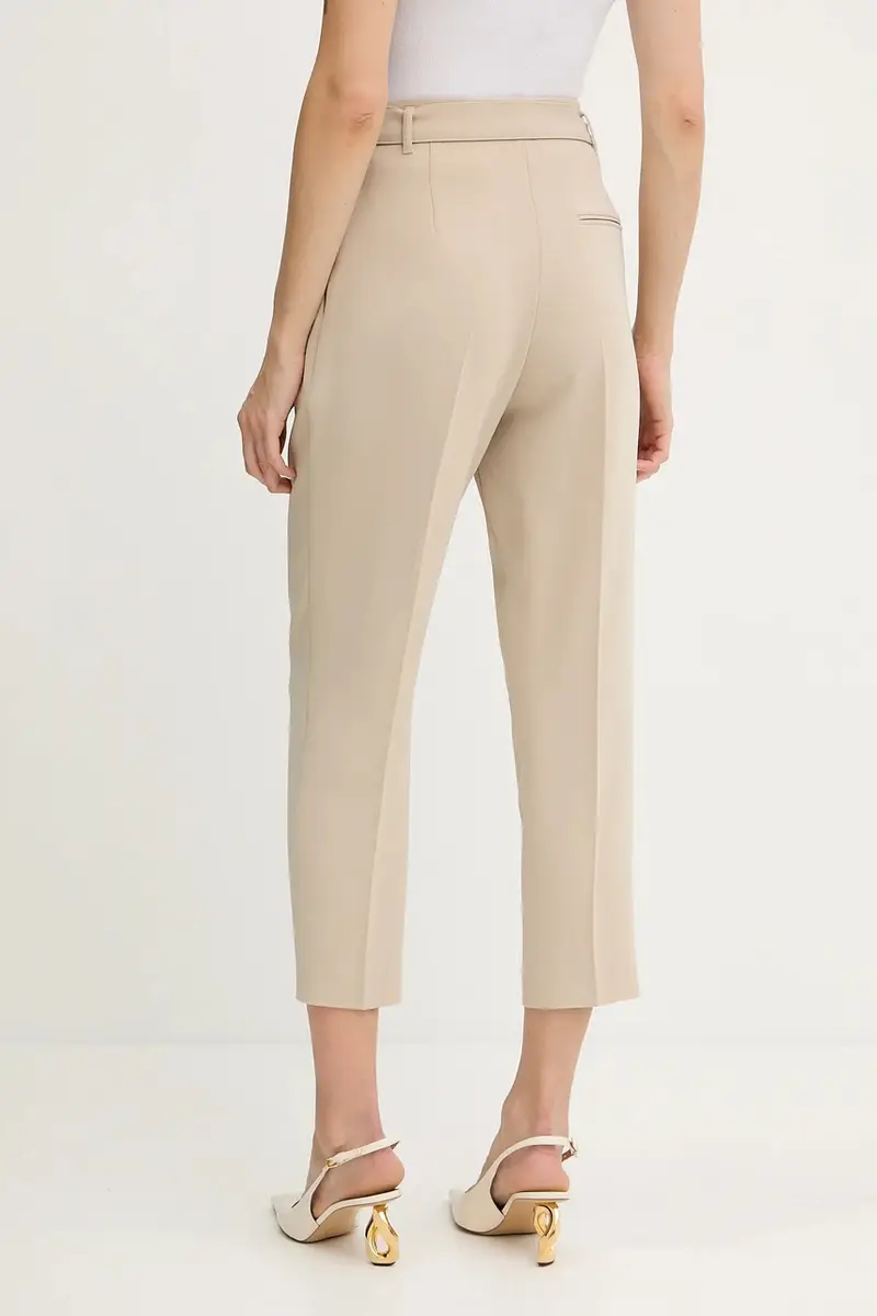 pantaloni donna colore rosa Beige miniatura 3