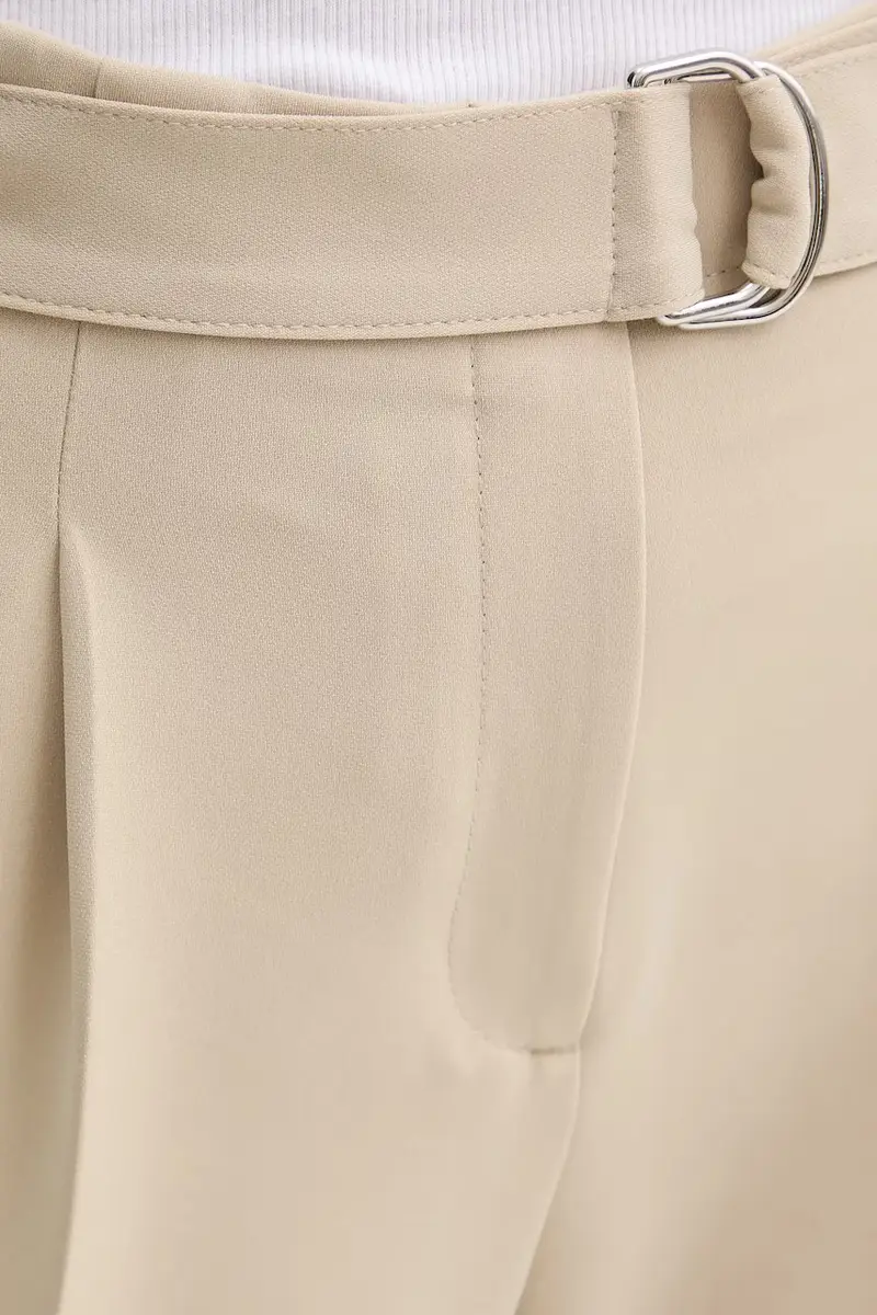 pantaloni donna colore rosa Beige miniatura 4