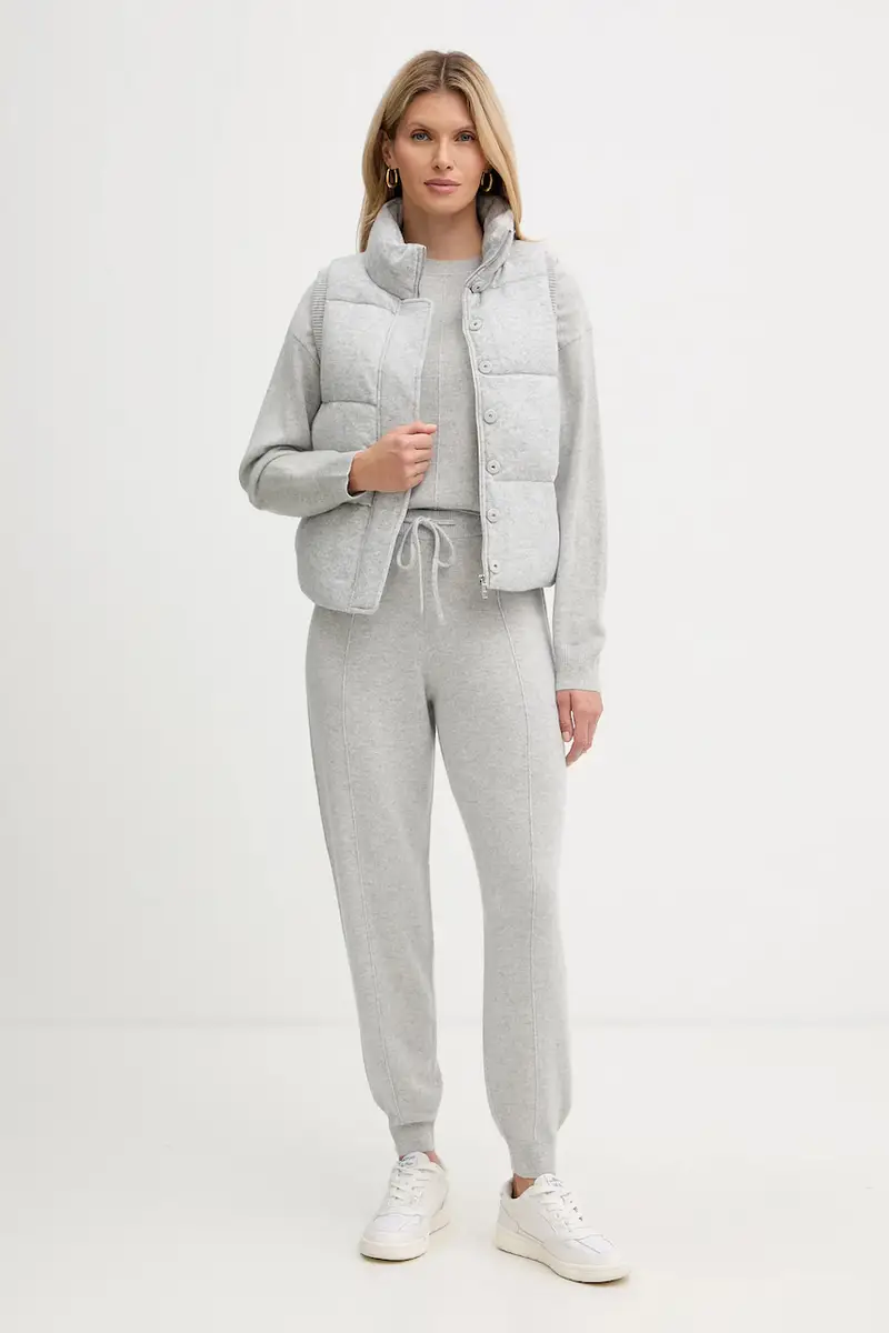 pantaloni in cashmere colore grigio 50547858 miniatura 2