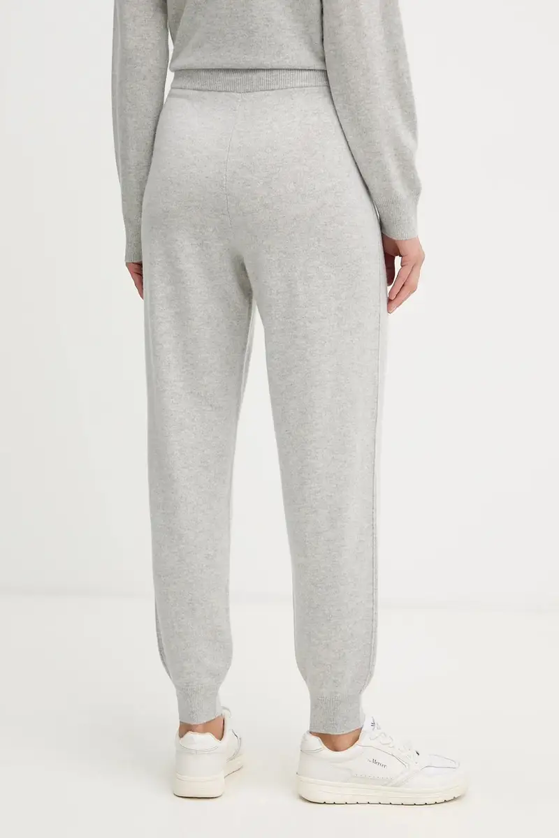 pantaloni in cashmere colore grigio 50547858 miniatura 3