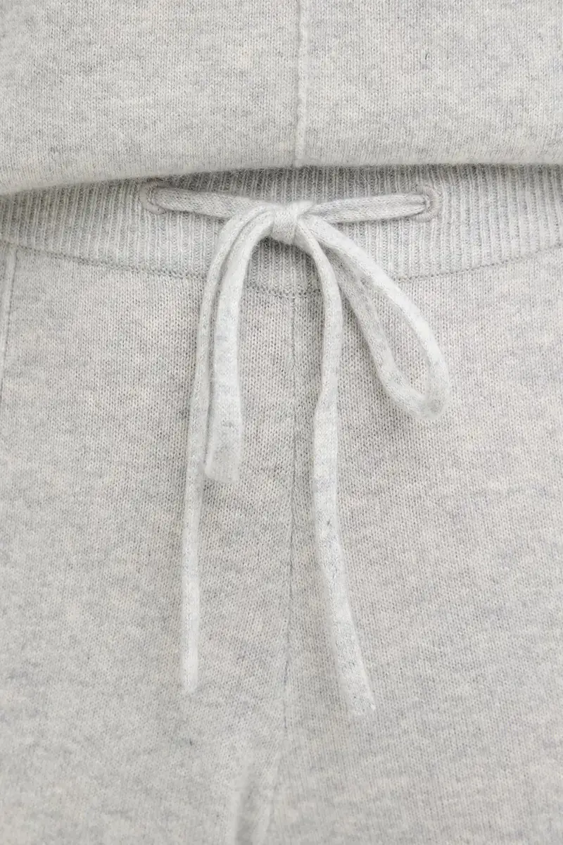 pantaloni in cashmere colore grigio 50547858 miniatura 4