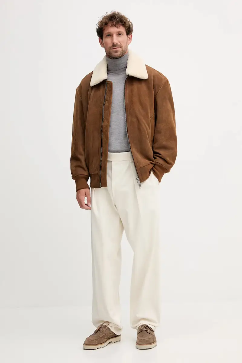 pantaloni in cotone BECKHAM X BOSS Beige miniatura 2