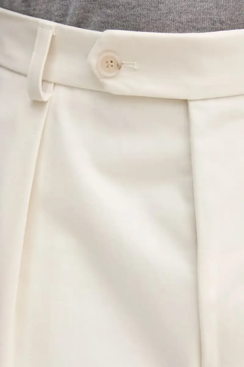 pantaloni in cotone BECKHAM X BOSS Beige miniatura 4