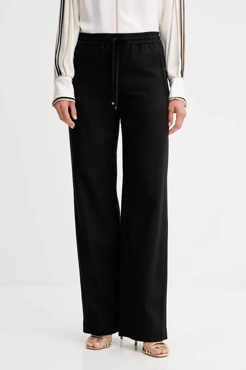 pantaloni in cotone donna colore nero 50543268