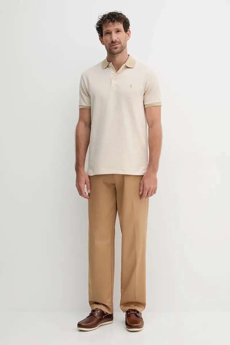 pantaloni in cotone uomo colore verde 50546924 miniatura 2