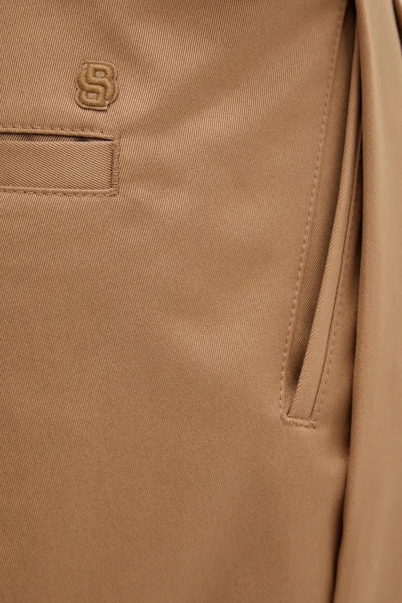 pantaloni in cotone uomo colore verde 50546924 miniatura 4