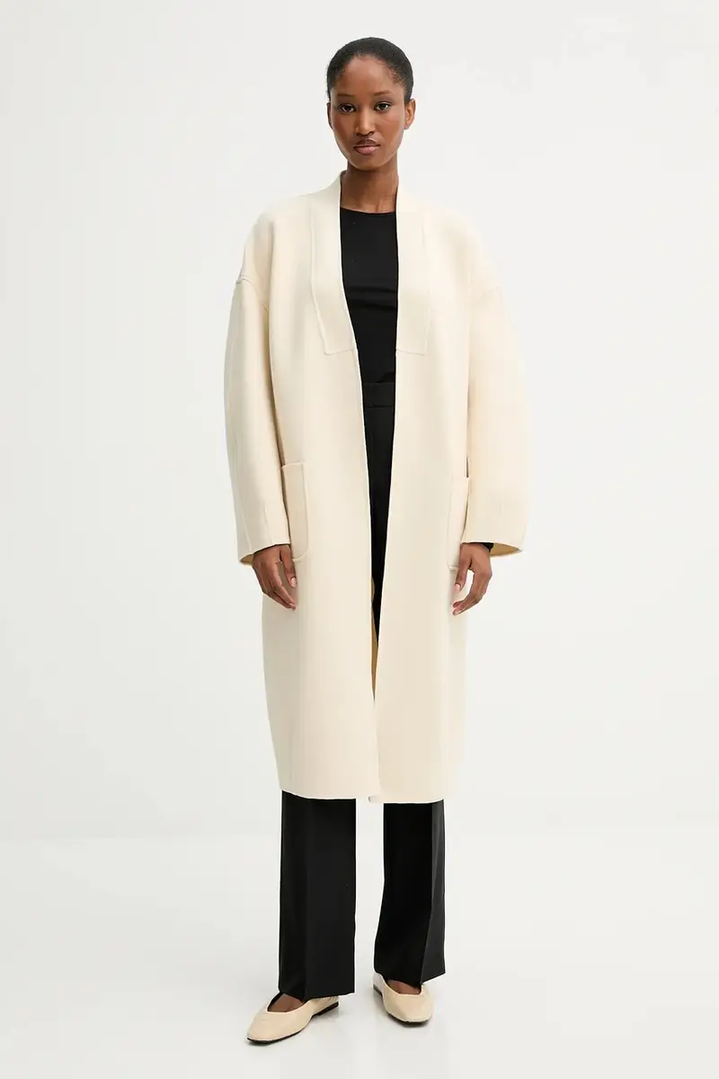 pantaloni in lana donna colore nero 50546613 miniatura 2