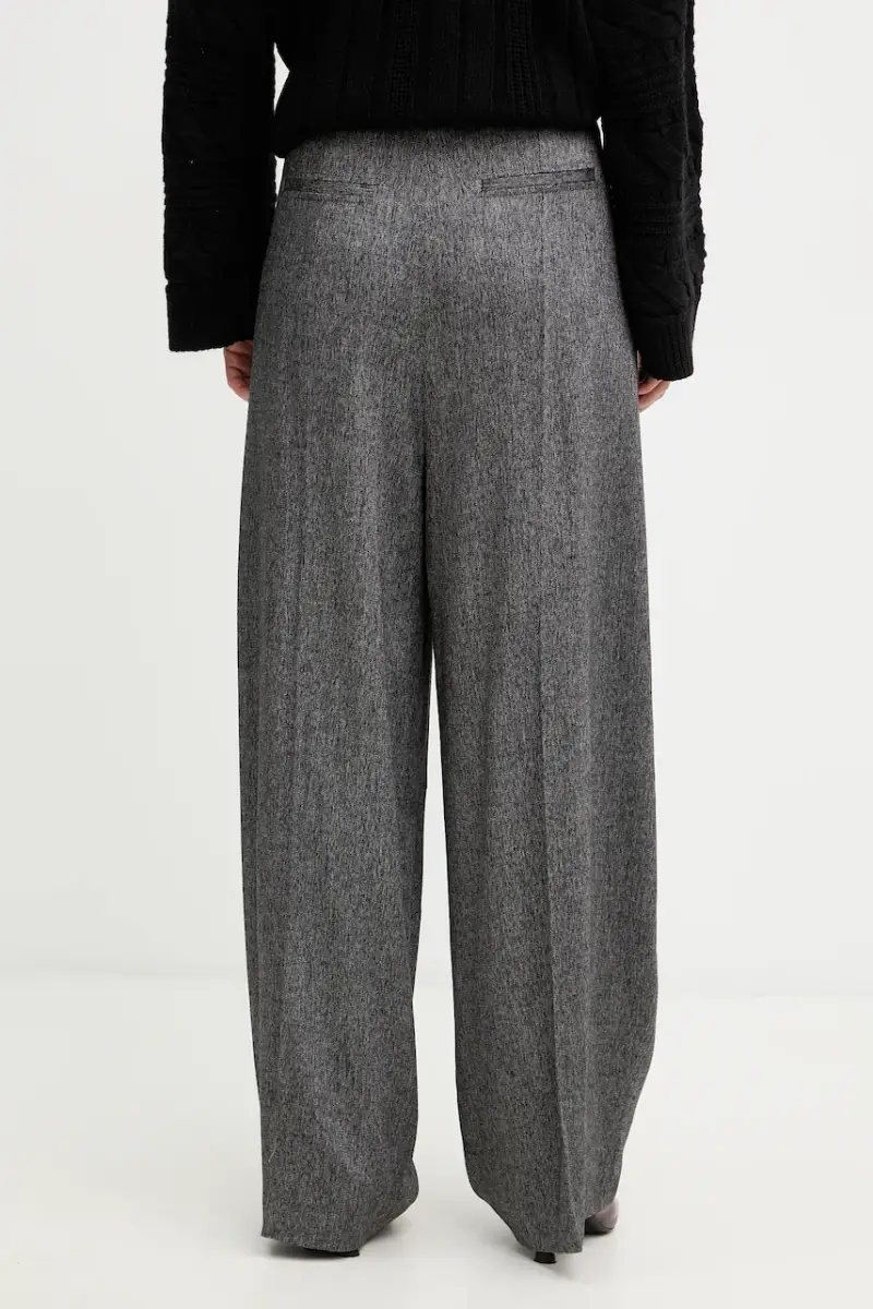 pantaloni in misto lana Telda donna colore grigio 50548212 miniatura 3