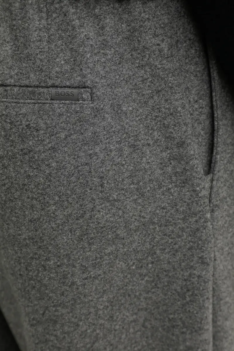 pantaloni in misto lana uomo colore grigio 50551541 miniatura 4