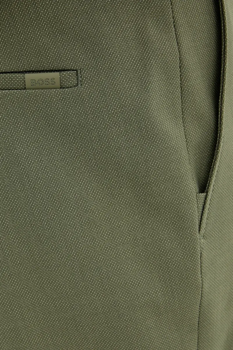 pantaloni in misto lana uomo colore verde 50546063 miniatura 4