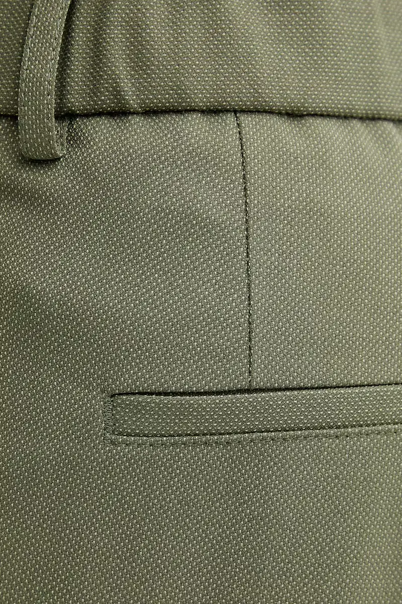 pantaloni in misto lana uomo colore verde 50546294 miniatura 4