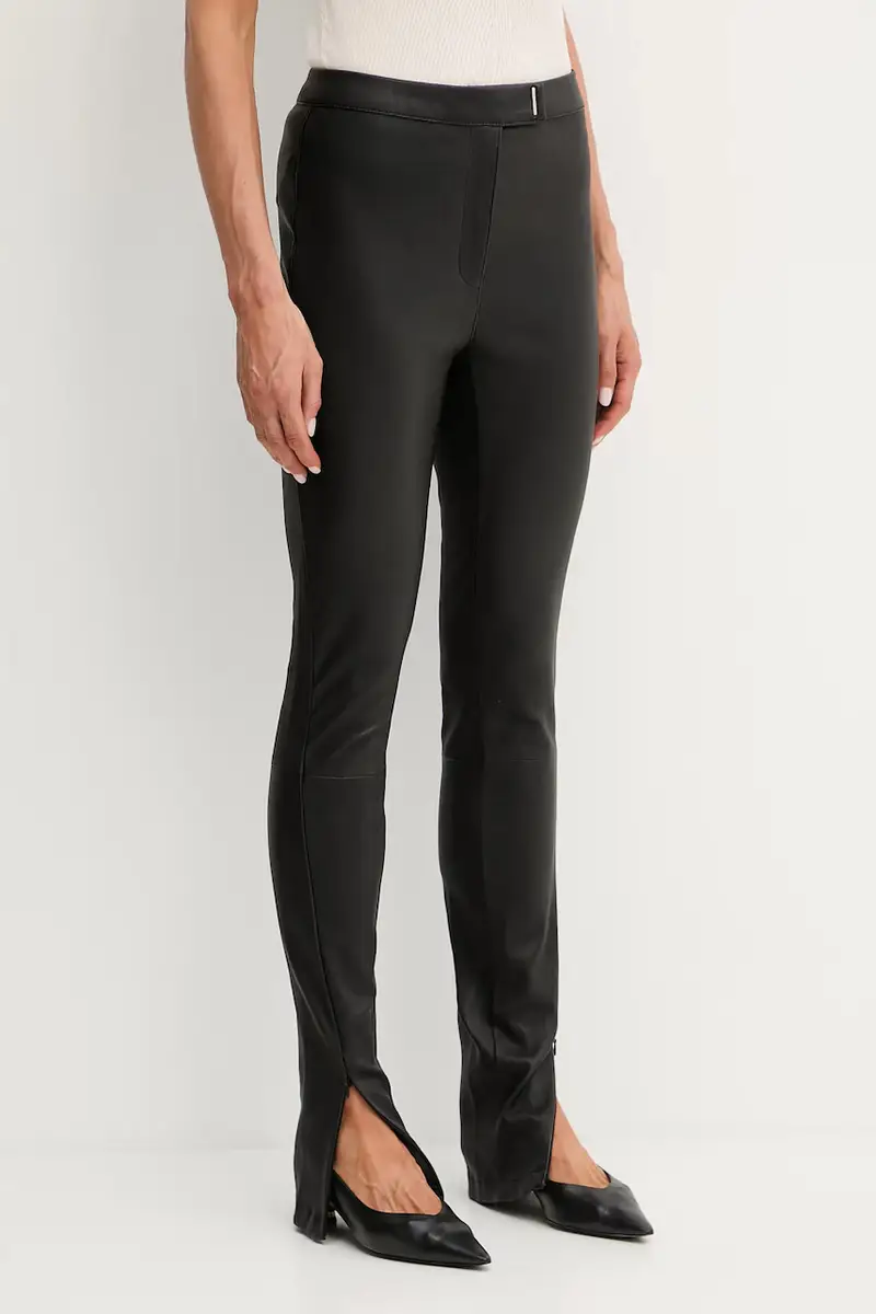 pantaloni in pelle donna colore nero 50541926