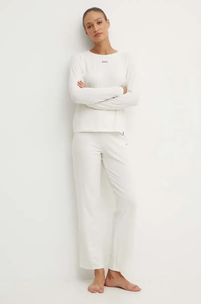 pantaloni lounge colore beige 50520148 miniatura 2