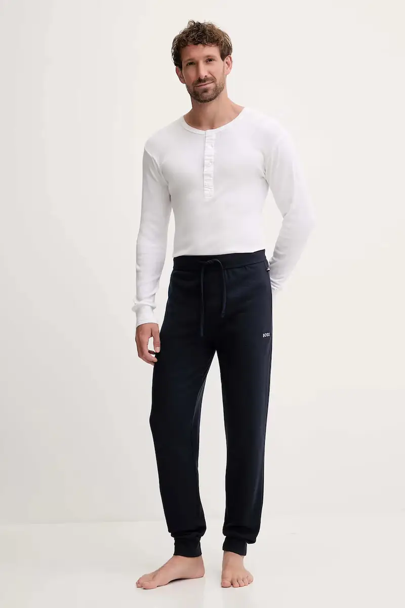 pantaloni lounge colore marrone 50535878 Blu navy miniatura 2