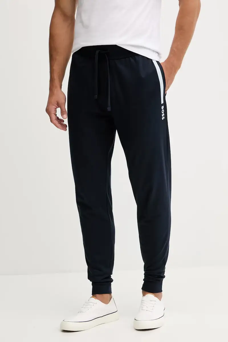 pantaloni lounge in cotone uomo colore grigio 50545565 Blu navy