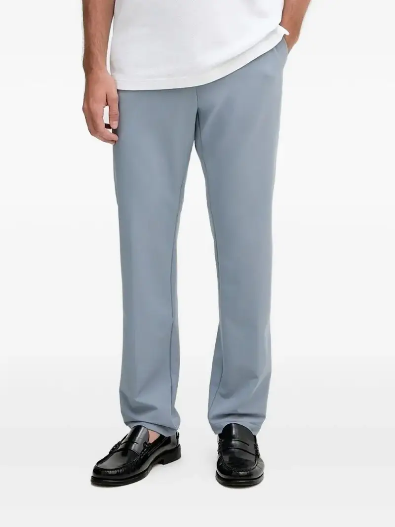 Pantaloni Slim Fit inTtessuto Stretch Grigio