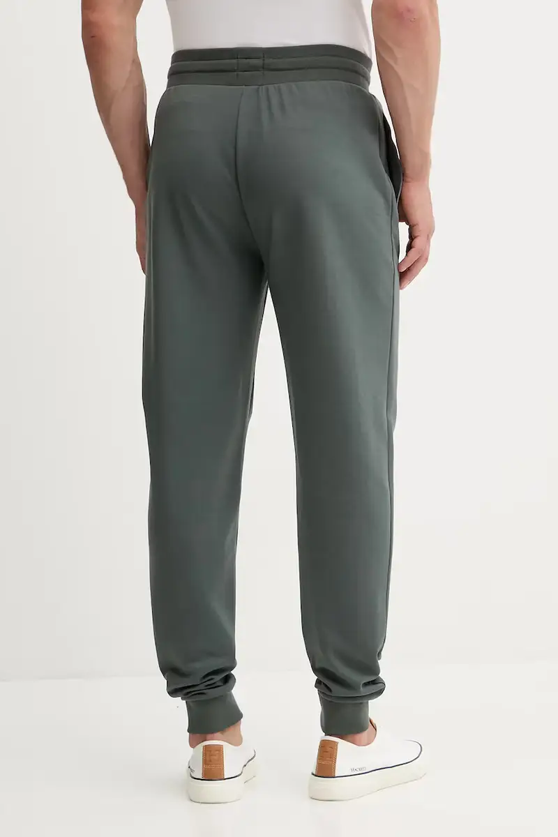 pantaloni tuta colore nero con applicazione 50545579 Verde miniatura 3