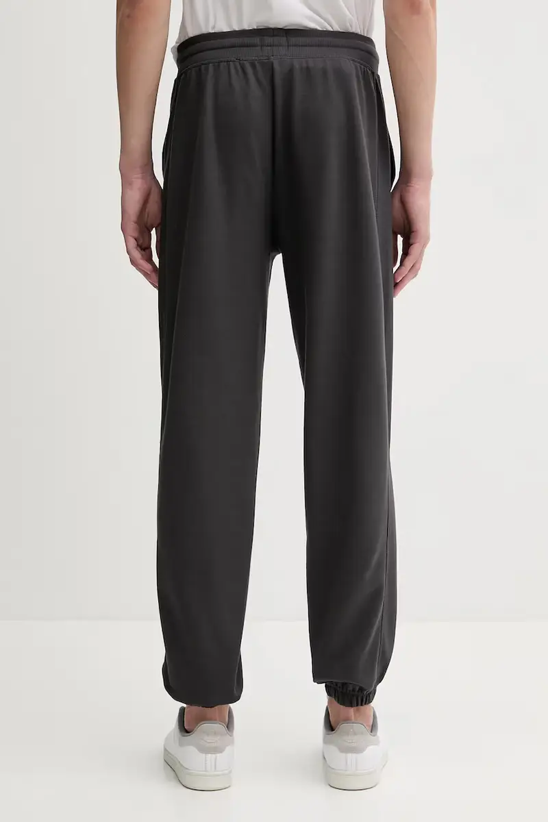 pantaloni tuta di cotone uomo colore grigio 50545528 miniatura 3