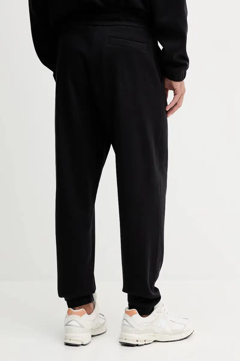 pantaloni tuta di cotone uomo colore nero 50544109 miniatura 3